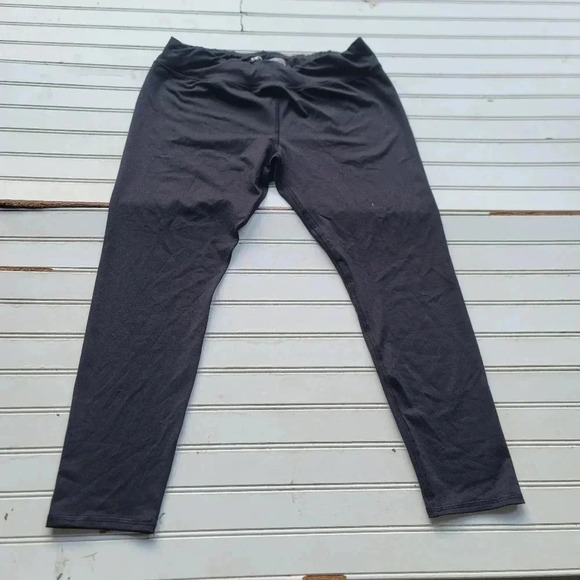 Athletic Works Yoga Pants XL 14-16 Womans Exercise Leggins Black Activewear Plus - Picture 1 of 8